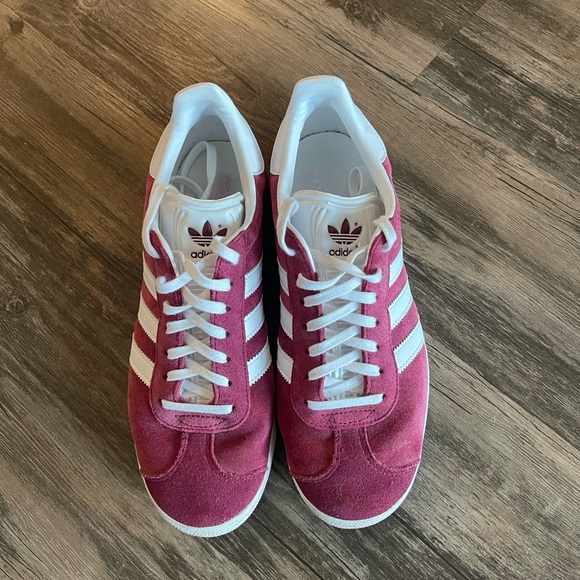adidas Shoes - Adidas Gazelle Red Suede Sneakers